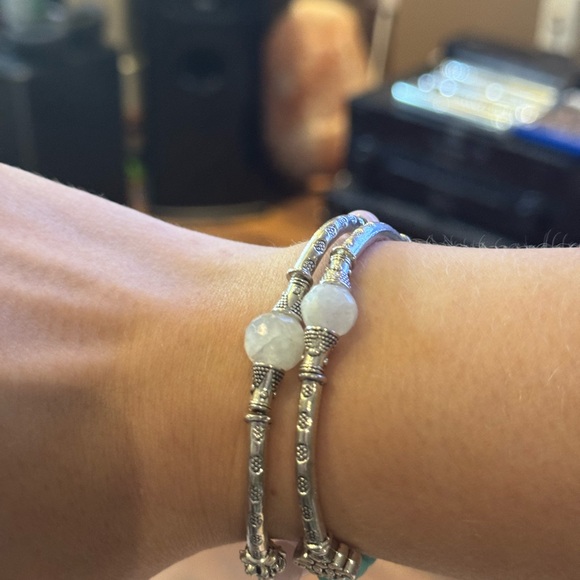 Four new handmade bracelets, moonstone rose quartz amethyst turquoise jasper - Picture 10 of 10